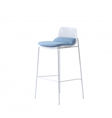 Стул барный Stool Group Louran с подушкой белый