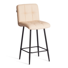 Полубарный стул Tetchair Medeo/Медео экокожа , бежевый, 42х56х102 см