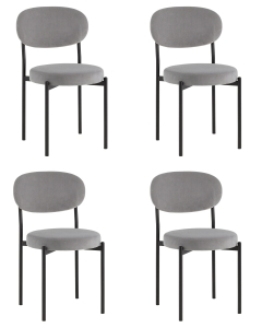 Стул Stool Group Бриф SN NEW велюр серый 4 шт