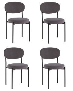 Стул Stool Group Бриф SN NEW велюр темно-серый 4 шт