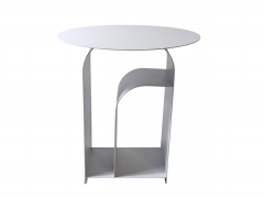 Журнальный столик Stool Group Arwel металл белый