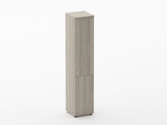 Шкаф высокий закрытый Персона Грата Twin 16.16.10Пр Дуб Сантана светлый