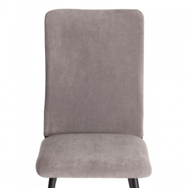 Стул обеденный Tetchair La Rousse NEW, флок , серый/черный, 29, 45x55x93 см