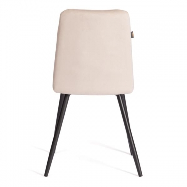 Стул обеденный Tetchair Asti TREND, флок , бежевый/черный, 7, 47х54х86 см