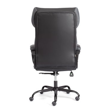 Кресло руководителя Tetchair Duke metal BL кож/зам/ткань, черный/серый, 36-6/12