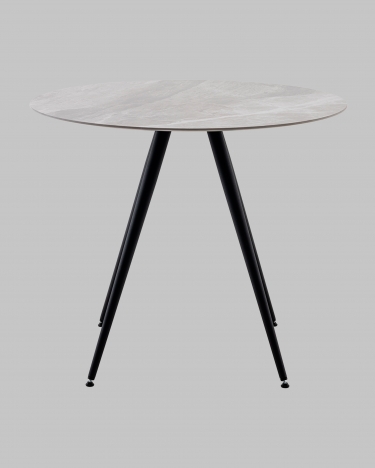 Стол Stool Group Ники круглый столешница керамика Italian light grey 900