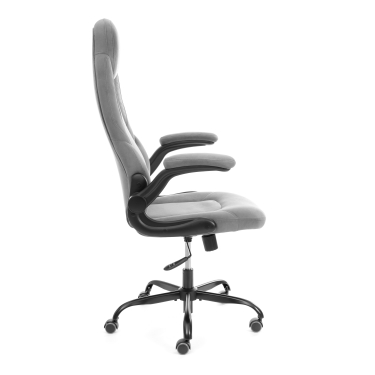 Кресло геймерское Tetchair BAZUKA metalBL велюр, серый, 29