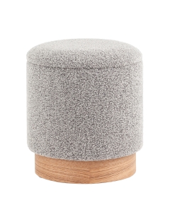 Пуф с ящиком Stool Group Холли XS букле серый