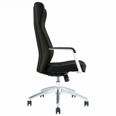 Кресло руководителя BRABIX BRABIX PREMIUM Viking EX-759, синхромеханизм, алюминий, натуральная кожа, черное