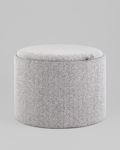 Пуф с ящиком Stool Group Хюгге L букле серый