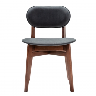 Стул R-home Rasmus Diag grey/т.орех