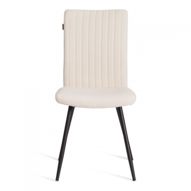 Стул обеденный Tetchair Monte Carlo 2 шт. в упаковке TREND, велюр, молочный/черный, 4, 49х51х93 см