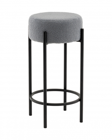 Стул барный Stool Group Беккет букле светло-серый