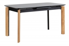 Стол раскладной R-home Combi Glass 120-150 Automatic Natur/Dark matte glass