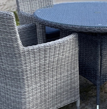 Комплект плетеной мебели Афина-мебель AM-395C/T395 Grey 4Pcs