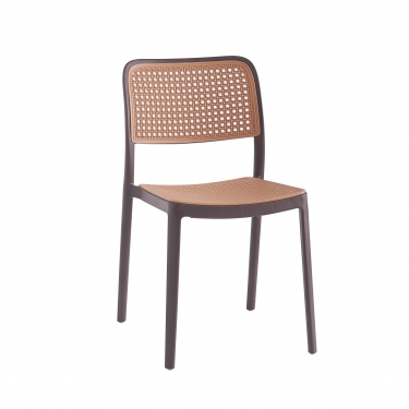 Стул Stool Group Yona пластиковый коричневый