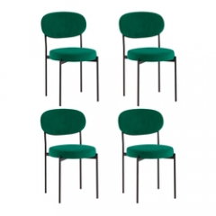 Стул Stool Group Бриф DD велюр зеленый 4 шт.