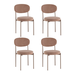 Стул Stool Group Бриф DD велюр капучино каркас капучино муар 4 шт.