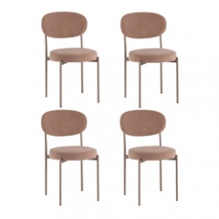 Стул Stool Group Бриф DD велюр капучино каркас капучино муар 4 шт.