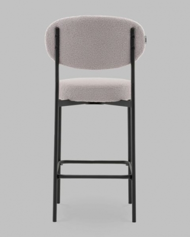 Стул полубарный Stool Group Бриф DD ПБ букле светло-серый