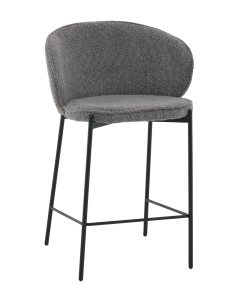 Стул полубарный Stool Group Тисдейл букле темно-серый