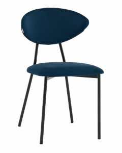 Стул обеденный Stool Group Квинси велюр синий