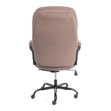 Кресло Tetchair COMFORT Lux 22 metalBL ткань, светло-коричневый, KUB 03