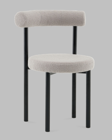 Стул обеденный Stool Group Флорео букле светло-серый