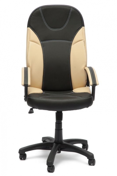 Кресло руководителя Tetchair Twister черный+бежевый 36-6,36-34