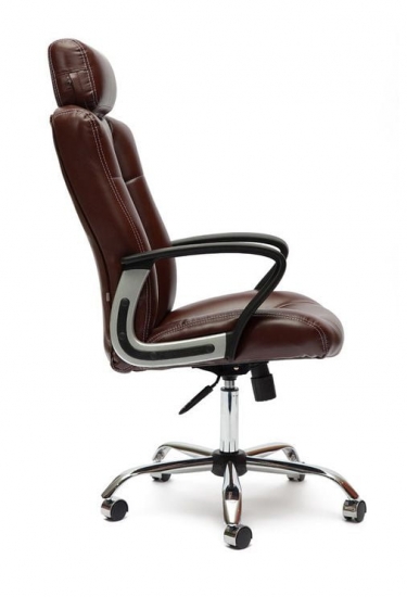 Кресло руководителя Tetchair Oxford хром коричневый 2 TONE