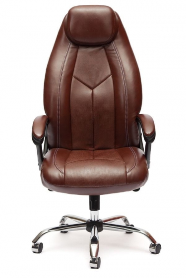 Кресло руководителя Tetchair BOSS люкс коричневый 2 TONE