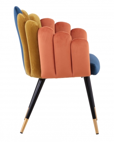 Кресло Stool Group Камелия велюр Сине-зеленый