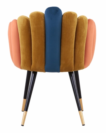 Кресло Stool Group Камелия велюр Сине-зеленый