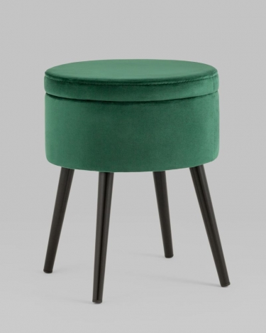 Пуф Stool Group Клайс с ящиком велюр Зеленый