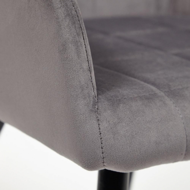 Кресло Tetchair BEATA mod. 8266 металл/ткань, 56х60х82 см, серый G-062-40/черный