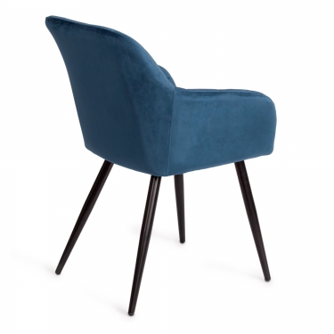 Кресло Tetchair BEATA mod. 8266 металл/ткань, 56х60х82 см, синий G062-48/черный