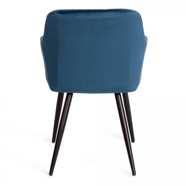 Кресло Tetchair BEATA mod. 8266 металл/ткань, 56х60х82 см, синий G062-48/черный