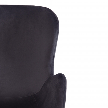 Кресло Tetchair BOEING mod. 9120 металл/вельвет, 42x58x84.5x47см, серый HLR 21/черный