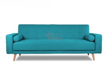 Диван SBK HOME SELVIK с подушками ножки дерево 2160900860 Бирюзовый, 00-00009810