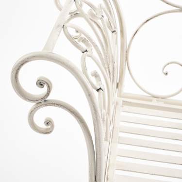 Скамья Tetchair Secret de Maison BEAUJOLAIS mod. PL08-8574 металл, 136х46х96см, белый антик antique white