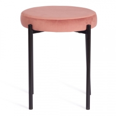 Табурет Tetchair REVO mod. 7034 ткань/металл, 44 х 44 х 47 см, коралловый barkhat 15 /черный
