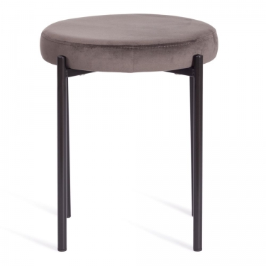Табурет Tetchair REVO mod. 7034 ткань/металл, 44 х 44 х 47 см, темно-серый barkhat 14/черный